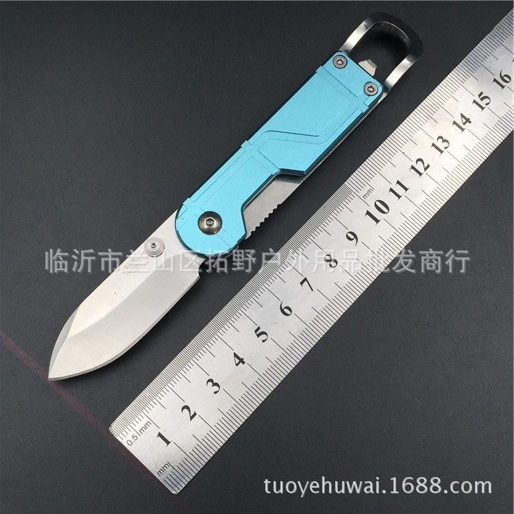 正品三刃木折叠刀 6027luc-li折刀家用水果刀户外旅行