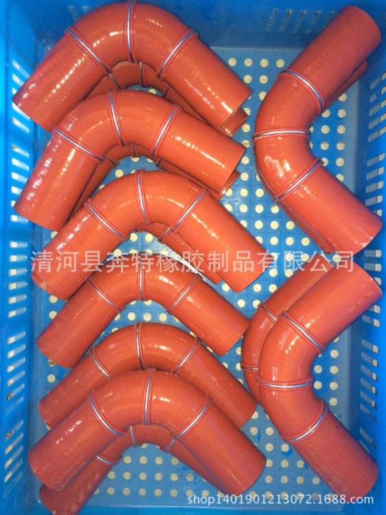 供应90度硅胶管弯头 【外带防爆箍 耐高温高压 专业