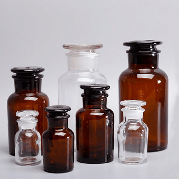 【化学试剂瓶】供应茶色棕色试剂瓶60ml试剂瓶带盖 化学透明磨砂口