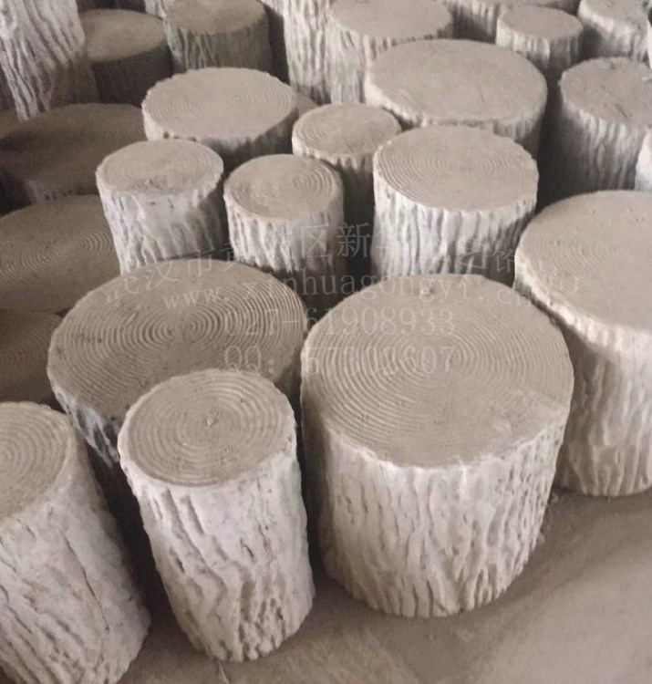 连桩仿木树桩石 仿木桩 水泥制品 仿木树桩模具 松树皮木桩模具