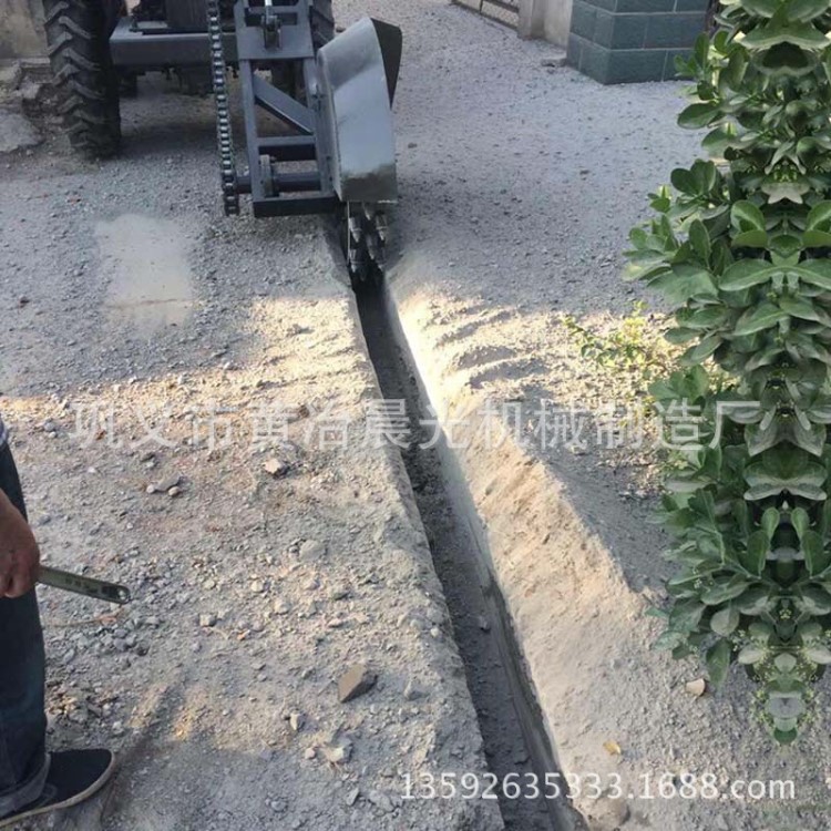 晨光公路工程开槽机 混凝土路面开槽机 路边石挖沟机 沟槽规整