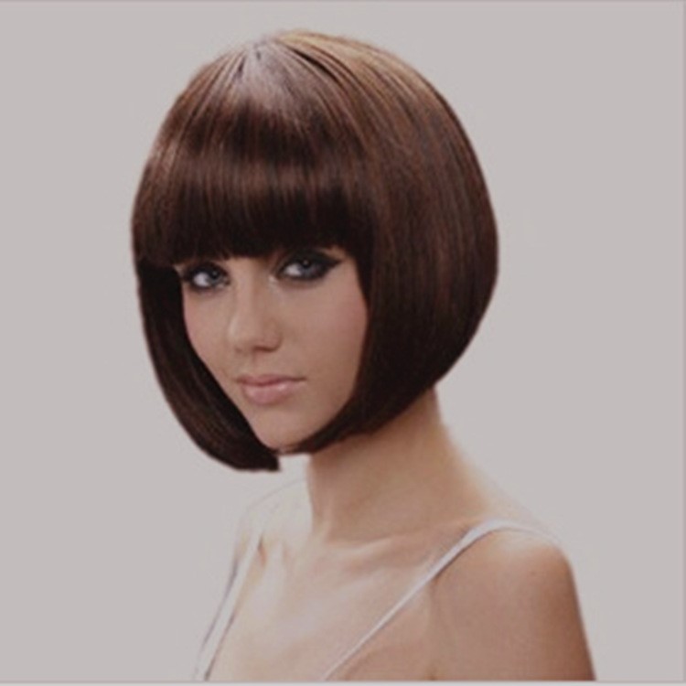 时尚短发 女式欧美流行发型bobo头 wig发型速卖通ebay