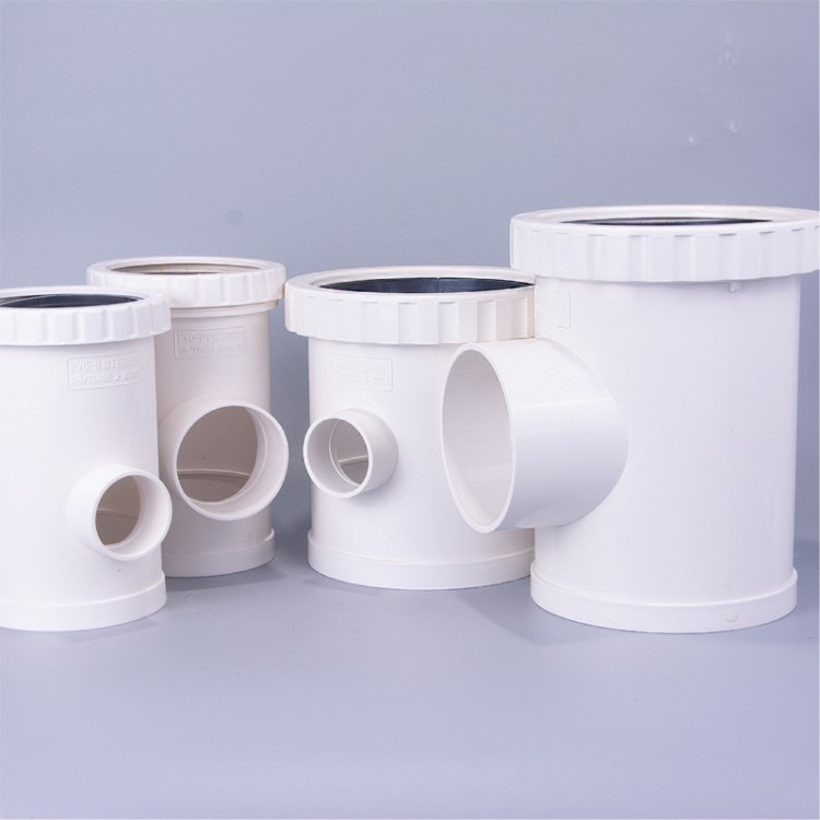 伸缩节三通螺纹伸缩接 活接排水管件110x50 110x75pvc