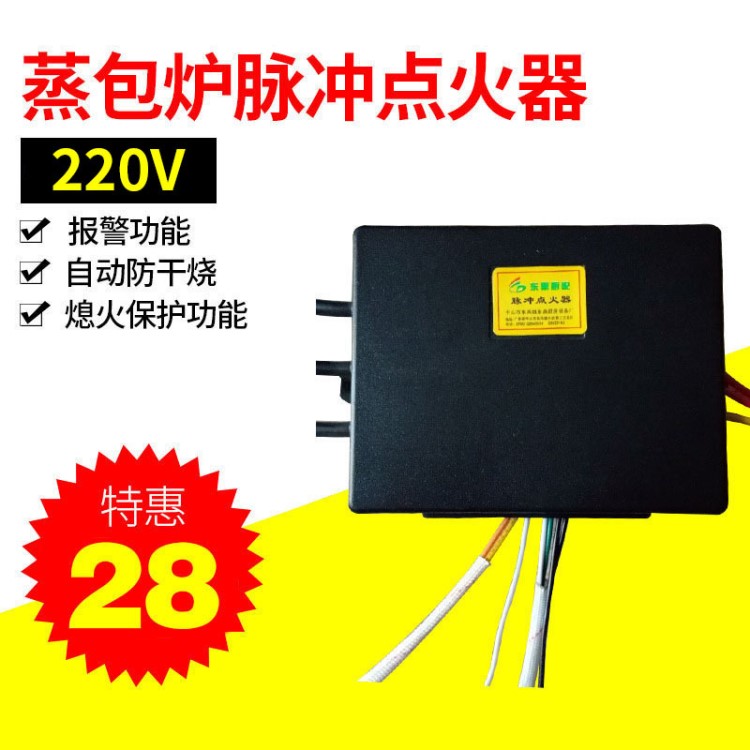 【脉冲点火器】煮面炉脉冲点火器 液化气电子220v管道