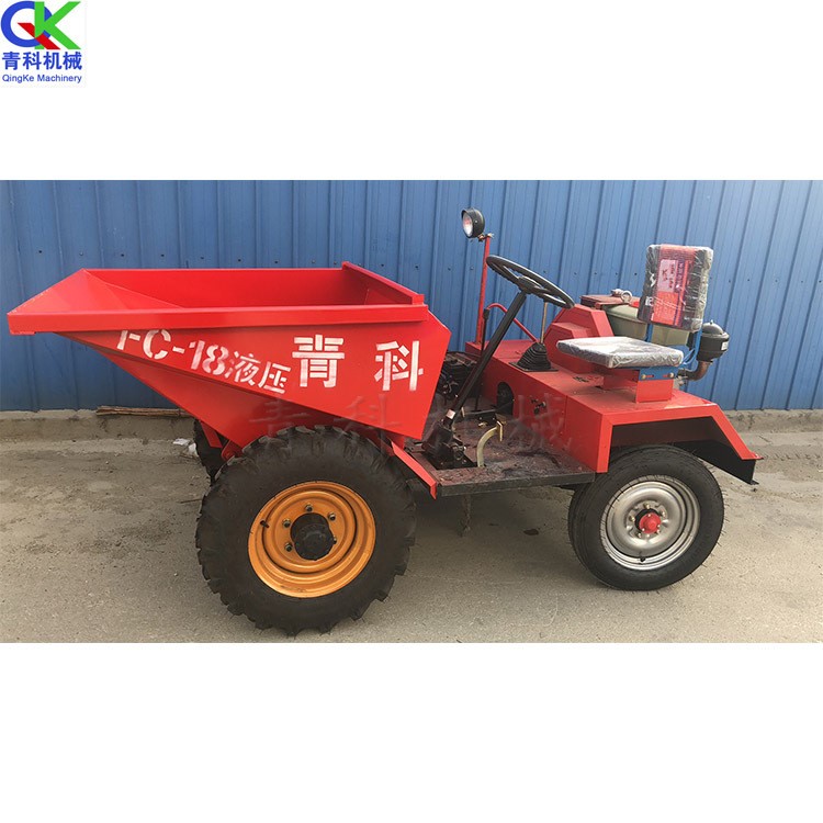 【工程前翻斗车】工程翻斗车1t吨翻 电启动小型前翻车