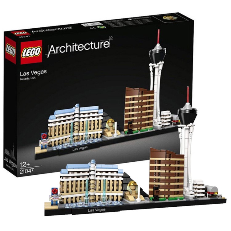 lego乐高建筑系列天际线拉斯维加斯21047小颗粒积木