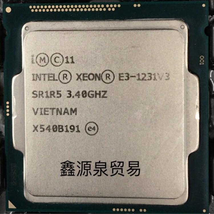 英特尔cpu 至强 e3 1231 v3 台式机 3.4g 1150针e3 1230 v3