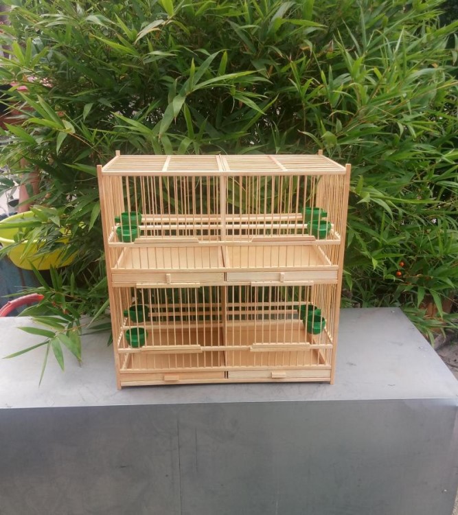 【芙蓉鸟】鸟笼精品四格排笼绣眼 玉鸟 颠颏 黄雀 芙蓉 珍珠鸟 贝子笼