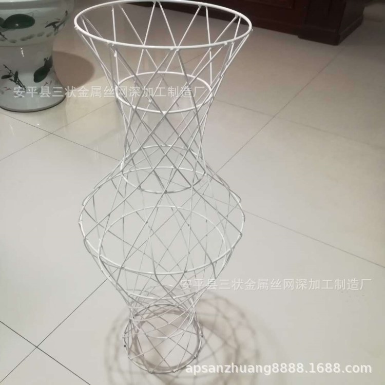 【铁丝工艺品加工】铁丝工艺品 白色喷塑 精致美观 造型新颖 欢迎来图