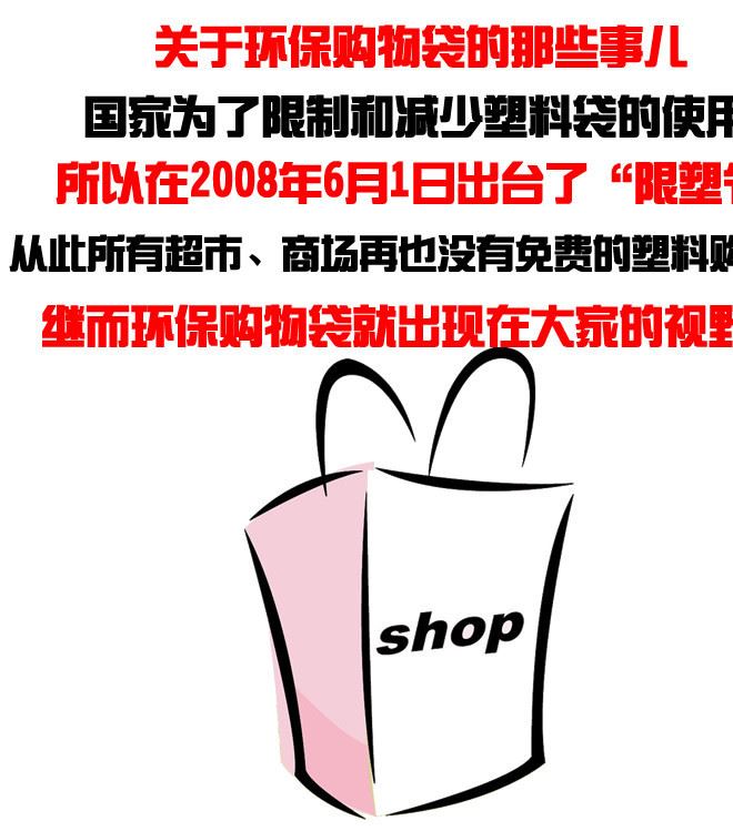 卡通拉鏈可折疊購(gòu)物袋 可愛時(shí)尚環(huán)保袋 便攜防水帶掛鉤收納袋批發(fā)示例圖3