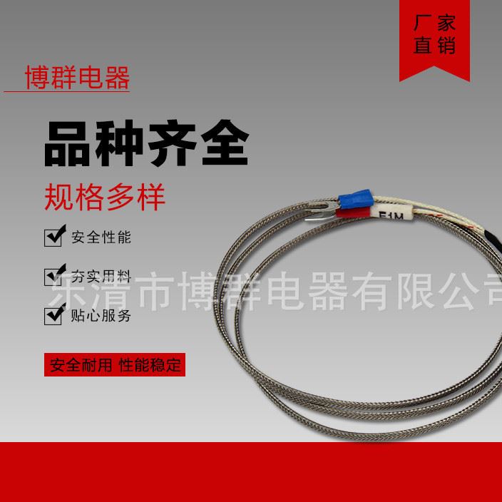 批發 羅丁式熱電偶 表面鉑電阻 感溫器 溫度探頭 E型 帶1米線示例圖3