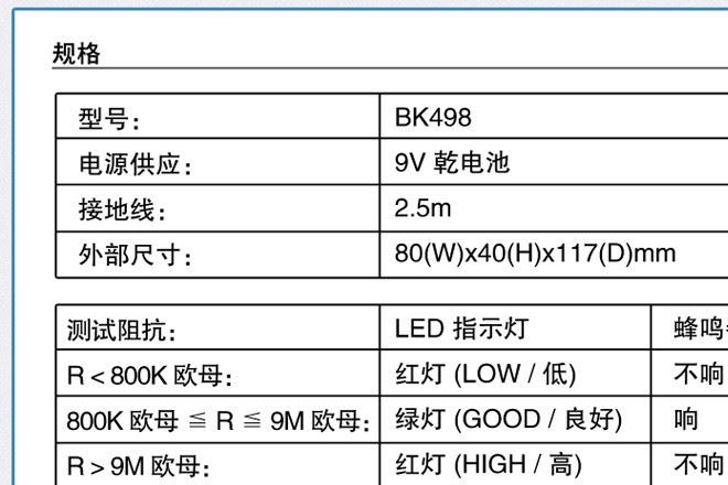 产品参数1