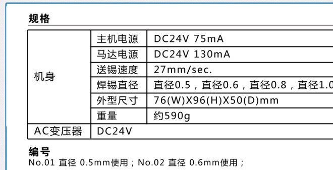 产品参数1