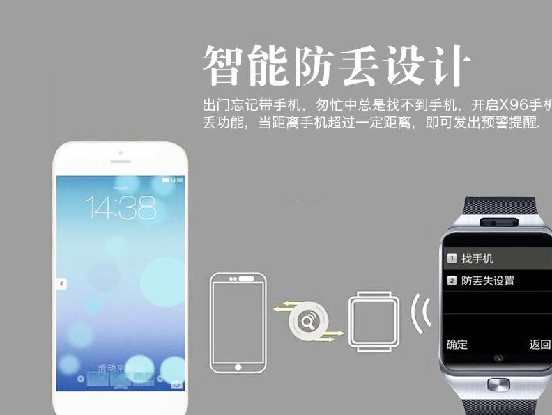 索信X96智能手表可插卡通話觸屏智能穿戴設(shè)備 Smart Watch示例圖25