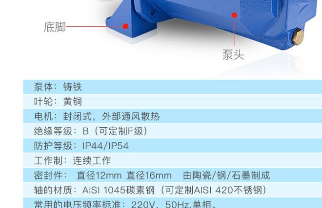 JET100P 1hp 全銅線自吸式噴射泵花園泵/大流量射流泵示例圖16