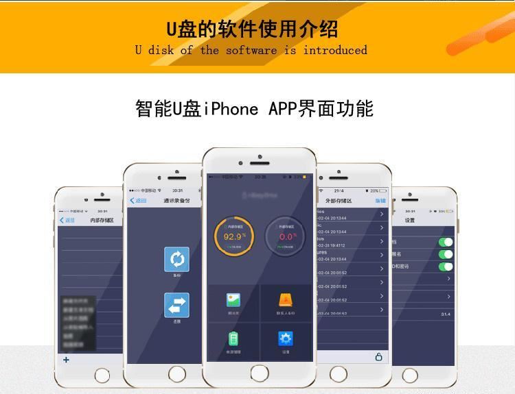 三通蘋果U盤16g三合一優(yōu)盤 OTG手機u盤 32G Iphone6s安卓電腦64G示例圖27