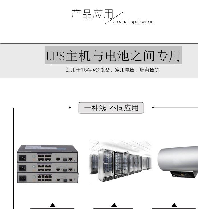 1.5米 三蕊BVR UPS電源1—3ks長(zhǎng)效機(jī)專(zhuān)用電池與主機(jī)之間連接線(xiàn)示例圖2