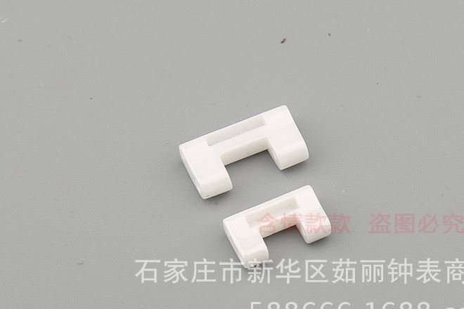 低價陶瓷表帶節(jié)彈力伸縮扣子尾節(jié)白色替換14mm、17mm示例圖1