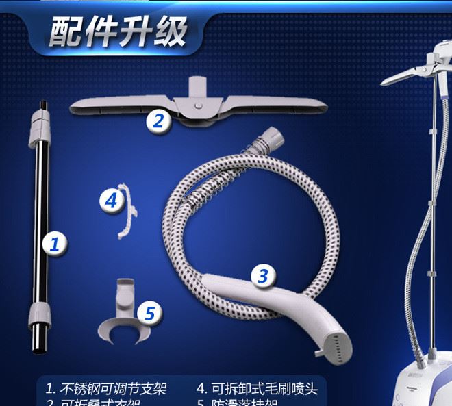 飞科(FLYCO) 挂烫机 FI9811 LED数码档位显示 立式挂烫机双重安全示例图9