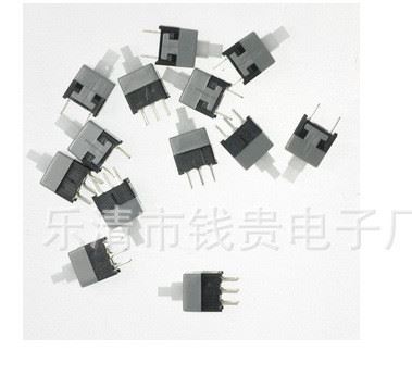 6腳 萬用表開關 線路板電源開關 方形自鎖按鈕開關 尺寸：7x7mm示例圖1