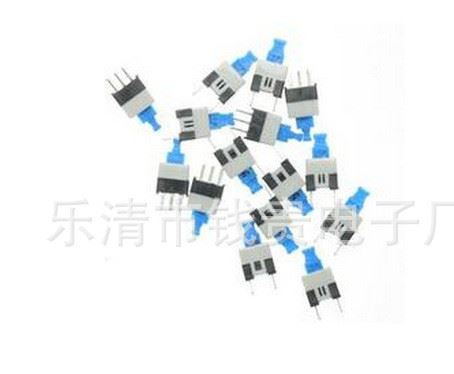 6腳 萬用表開關 線路板電源開關 方形自鎖按鈕開關 尺寸：7x7mm示例圖2