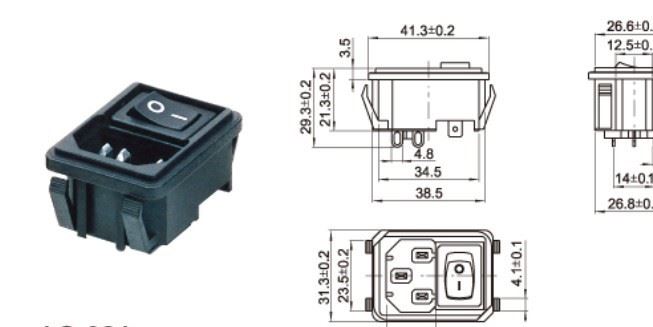 廠家直銷 AC品字電源插座 三芯插座 電飯鍋、機(jī)箱電源插座示例圖5