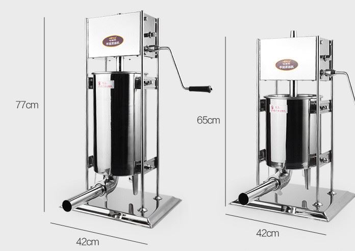 廠家直銷(xiāo)哈瑞斯10L灌腸機(jī) 商用電動(dòng)不銹鋼灌腸機(jī) 家用灌香臘腸機(jī)示例圖8
