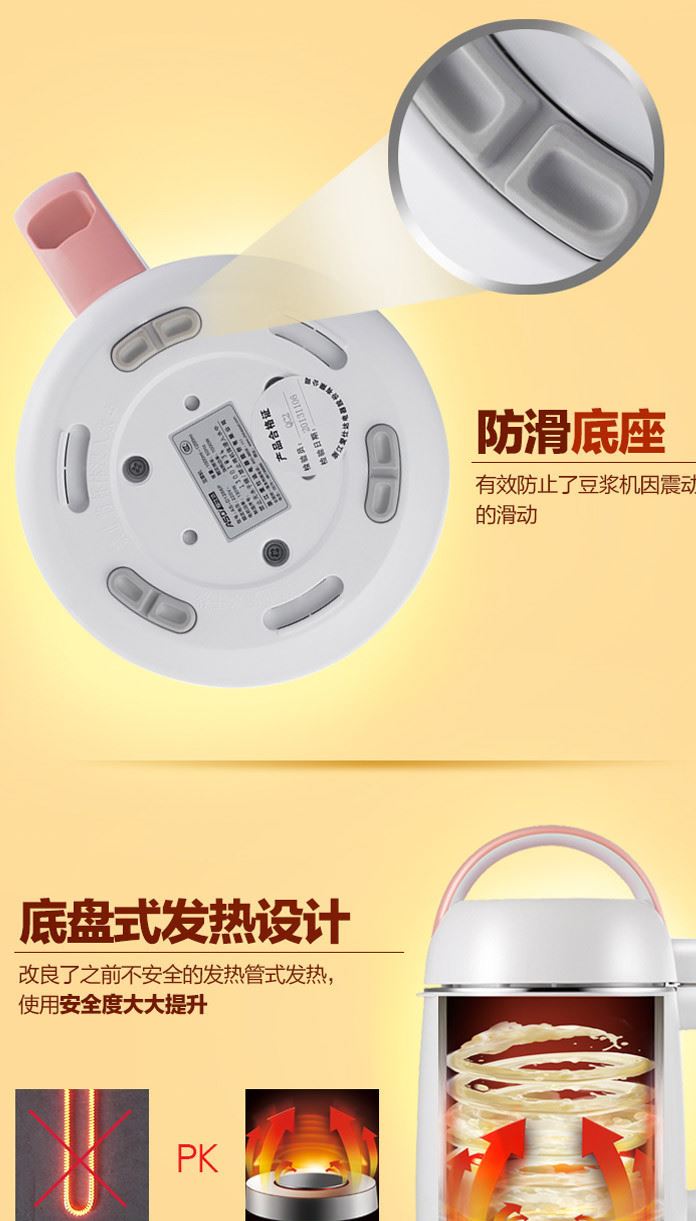 廠家直銷節(jié)日禮品多功能豆?jié){機家用全自動現磨豆?jié){機雙層保溫示例圖16