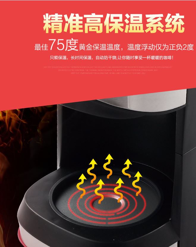 咖啡機家用全自動迷你美式滴漏式咖啡機泡茶機器小型辦公室咖啡壺示例圖12