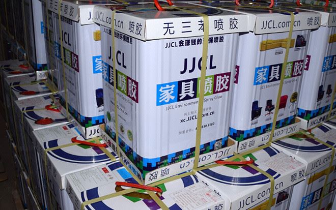 195#JJCL環(huán)保家具沙發(fā)座椅軟床皮革噴膠 海綿膠水批發(fā) 廠家直銷示例圖7