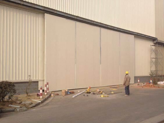 夾芯板 鋼制 工業 大型推拉門示例圖9