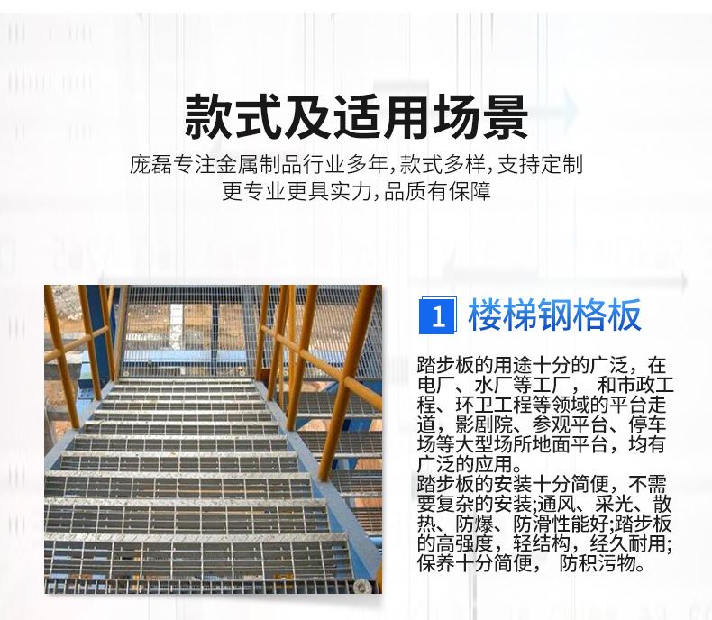 批發定做253-505/30-40/100系列熱鍍鋅格柵網 齒型格柵規格示例圖6