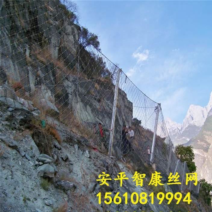 山體滑坡防落石柔性邊坡防護網 包安裝SNS邊坡防護網示例圖4