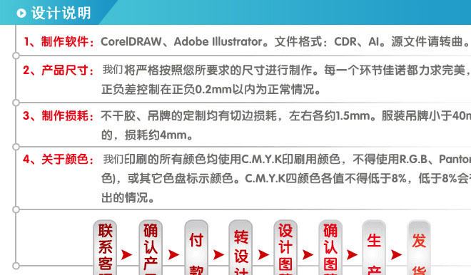 韓版中高檔吊牌定做 男女裝童裝吊牌定制 免費(fèi)設(shè)計(jì)洗滌說明合格證示例圖8