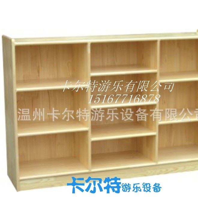 幼兒園用品-幼兒書柜-兒童玩具架-原木玩具柜示例圖1