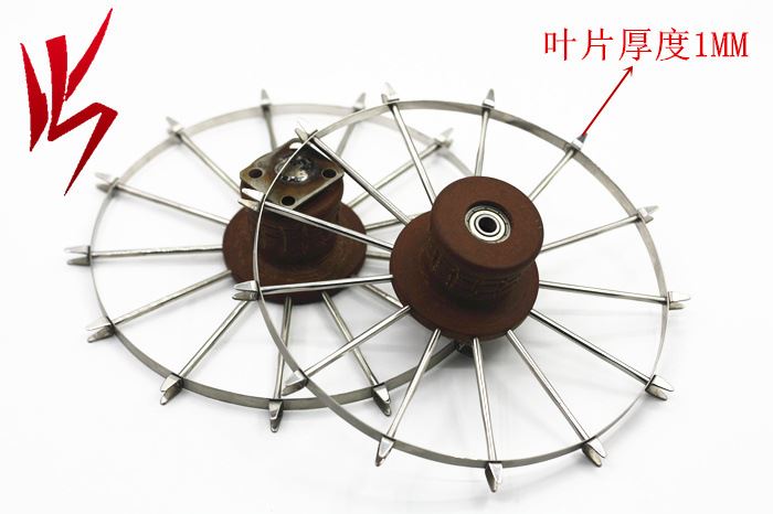 威武渔具甲鱼枪轮 手工甲鱼杆轮车盘轮八卦轮甲鱼竿绕线轮手拨轮示例图3