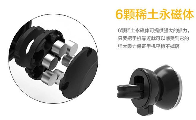 多功能磁性車載手機支架 車用蘋果三星手機磁鐵支架專利產(chǎn)品示例圖10