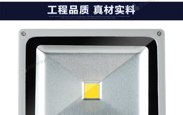 LED投光灯100W室外投射灯广告灯泛光灯20W30W50W防水户外70W200W示例图12