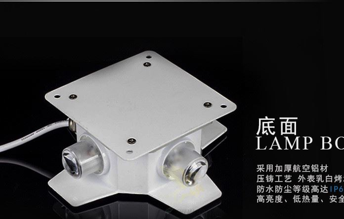 廠家直銷LED十字星光燈戶外防水裝飾七彩星星燈外墻造型燈款式多示例圖5