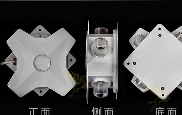 廠家直銷LED十字星光燈戶外防水裝飾七彩星星燈外墻造型燈款式多示例圖6
