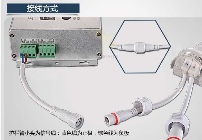 特價LED護欄管點光源控制器 自帶32程序 可自動調節(jié)模式 任意單選示例圖9