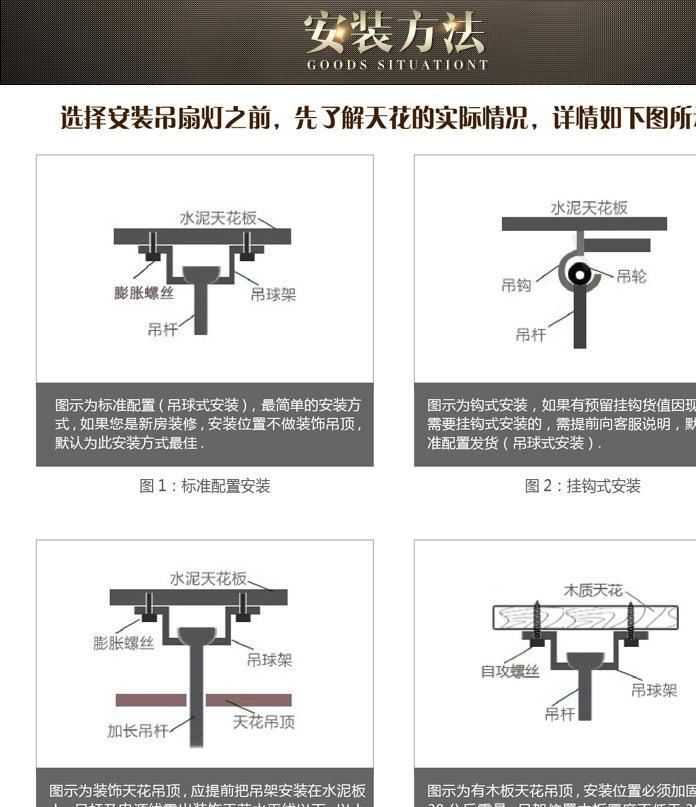 52寸木葉吊扇燈歐式仿古吊扇帶燈簡約復(fù)古電風(fēng)扇燈8155質(zhì)量保證示例圖29