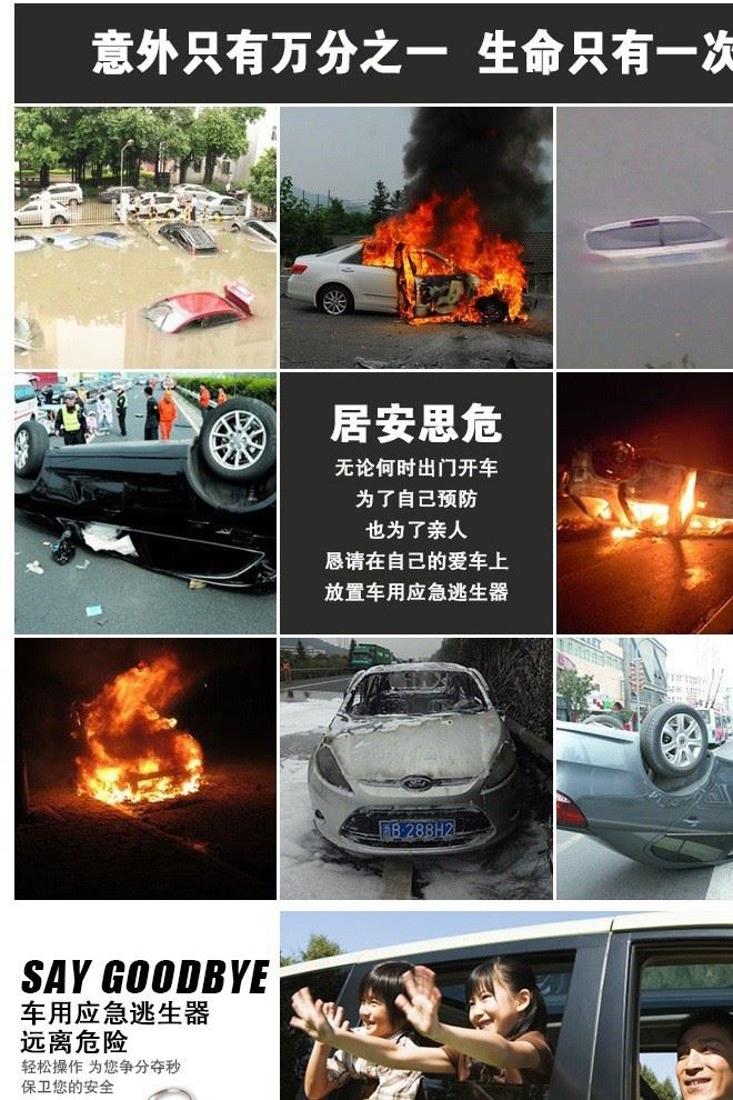 車用應(yīng)急迷你安全錘 破窗器 汽車安全錘 破窗神器LED照明鑰匙扣示例圖12