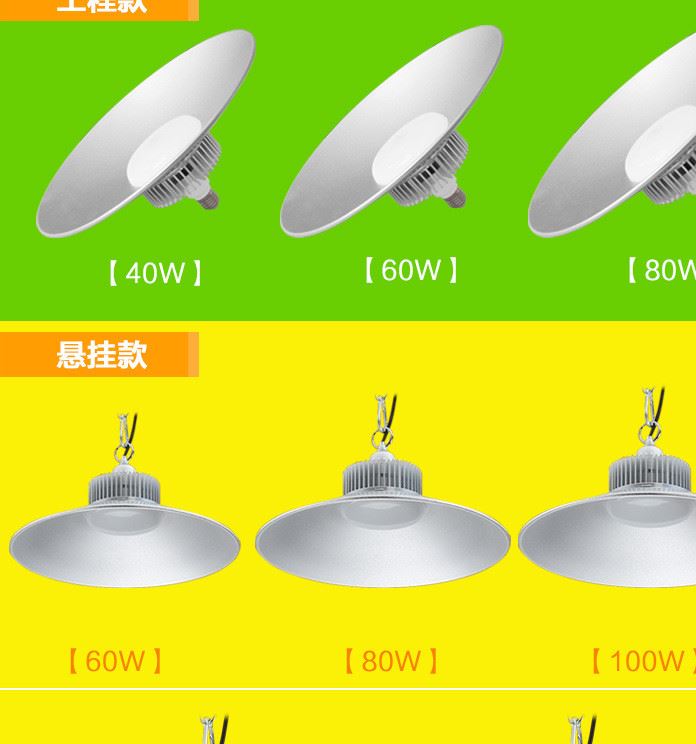 LED工矿灯 厂房照明工厂灯仓库吊灯 防爆led车间灯30W70W50W100W示例图13