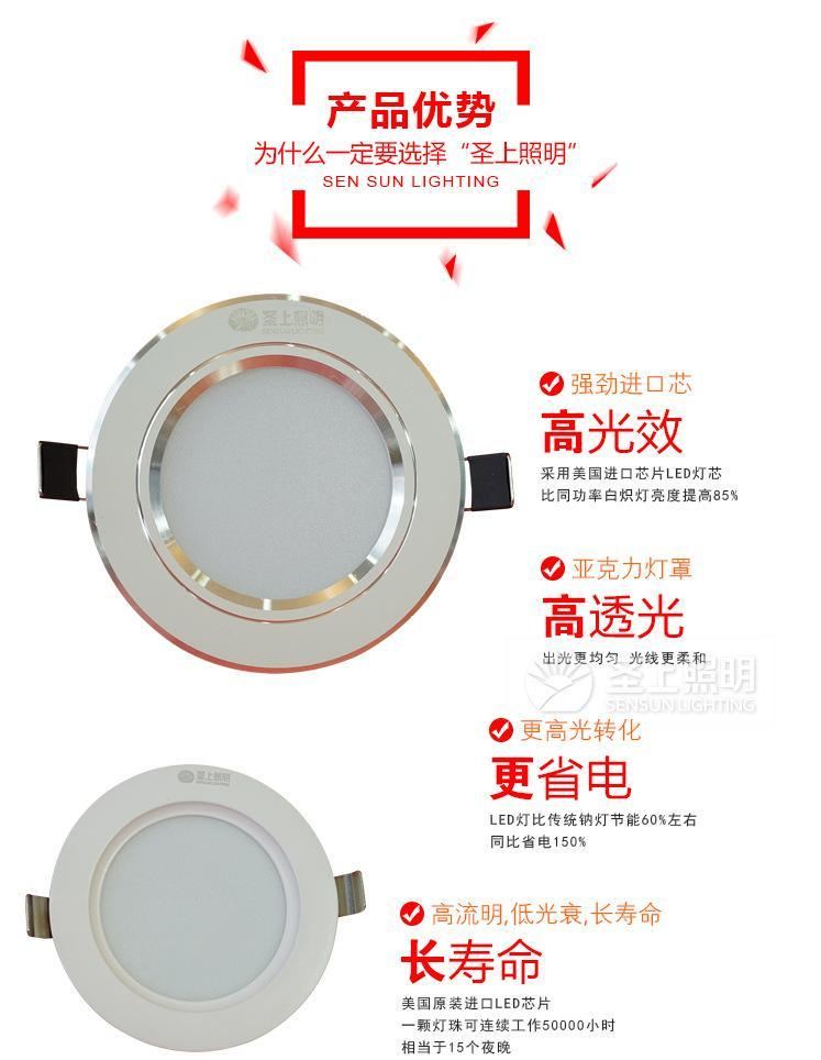 桶燈led筒燈led開孔10公分12公分走廊燈客廳天花燈led單燈嵌入式示例圖13