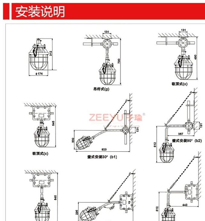 新黎明BCD隔爆型防爆燈200W250W倉庫車間廠房驗收燈具防潮LED燈罩示例圖12