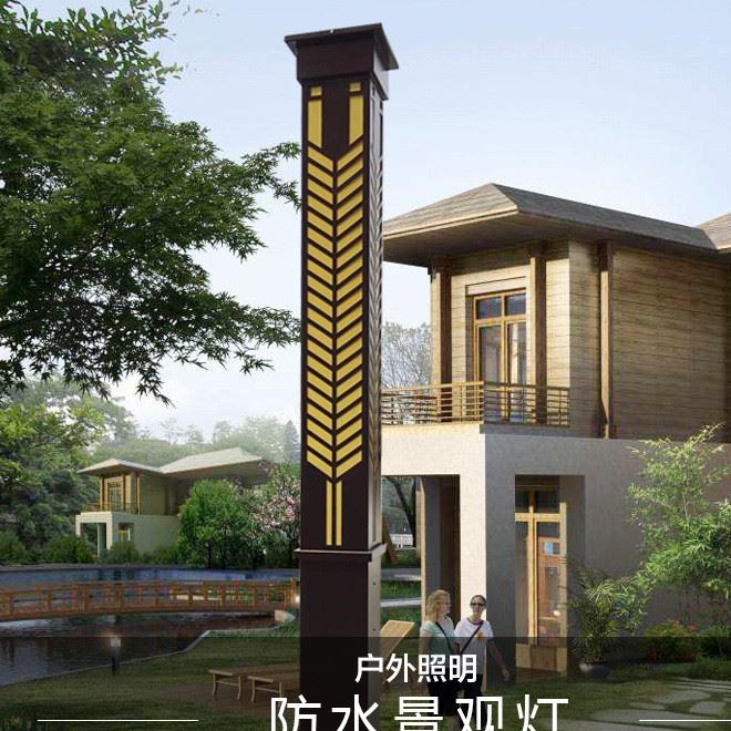 廣場(chǎng)園林方燈3米LED方形景觀燈別墅小區(qū)花園戶外庭院景觀燈廠家示例圖1
