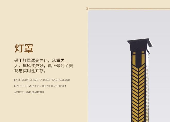 廣場(chǎng)園林方燈3米LED方形景觀燈別墅小區(qū)花園戶外庭院景觀燈廠家示例圖4