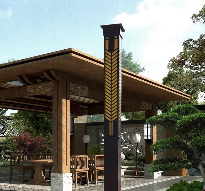 廣場(chǎng)園林方燈3米LED方形景觀燈別墅小區(qū)花園戶外庭院景觀燈廠家示例圖7