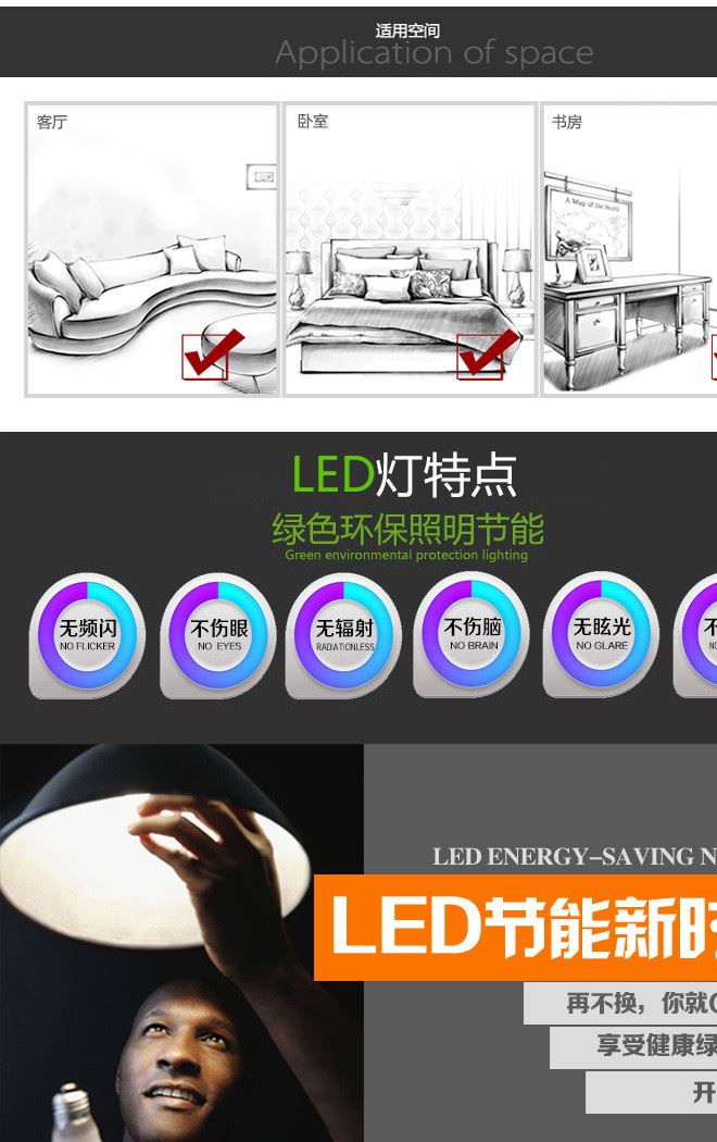 led正面發(fā)光面板燈 600*600 48w一體化卡簧式直發(fā)光平板燈示例圖10